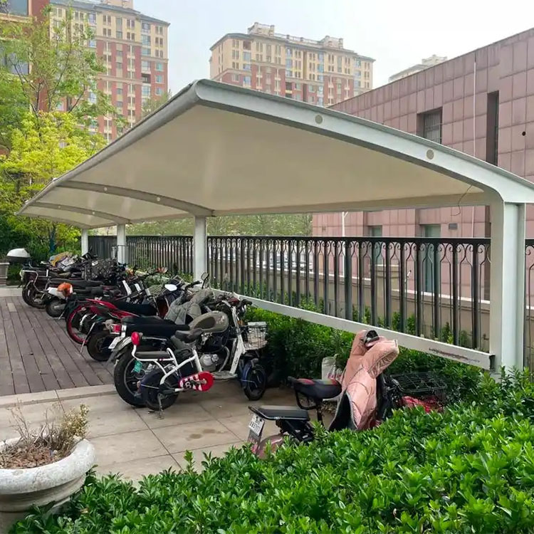 左贡县膜结构电动车棚